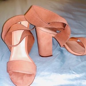 ALDO Nude Color Criss Cross  Sandals (NEW)